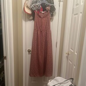 Elegant Pink Maxi Dress